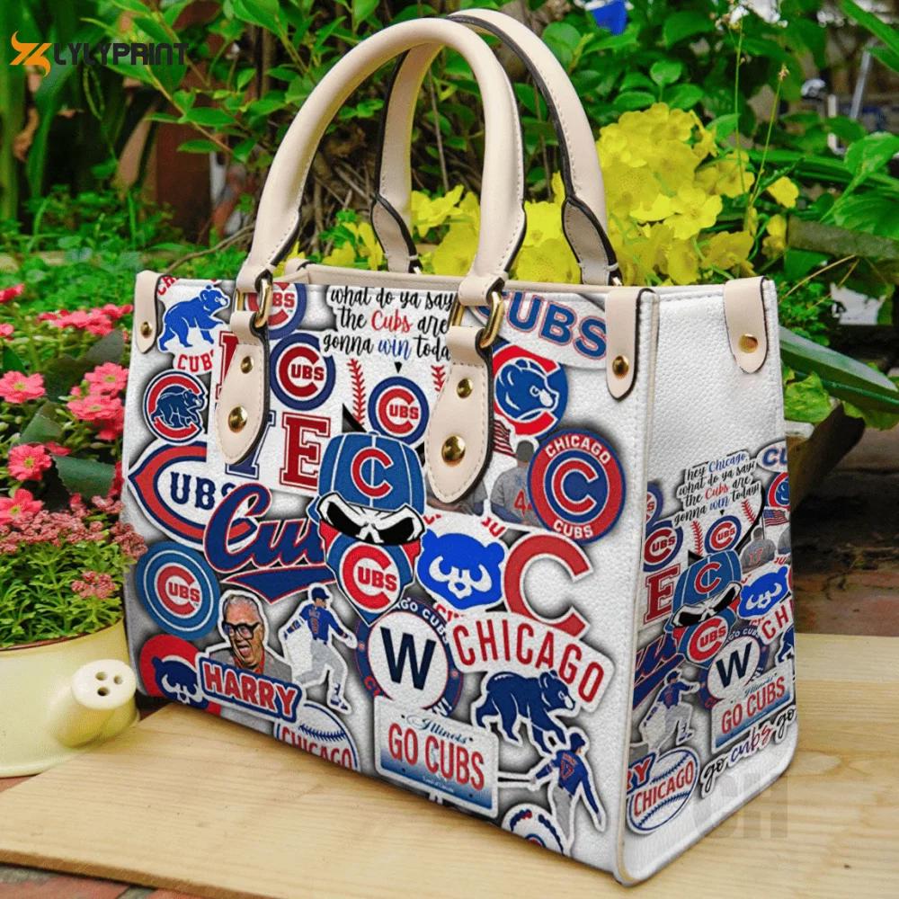 Chicago cubs leather hand bag gift for women’s day: perfect women s day gift – ch 3643 Women Leather Hand Bag
