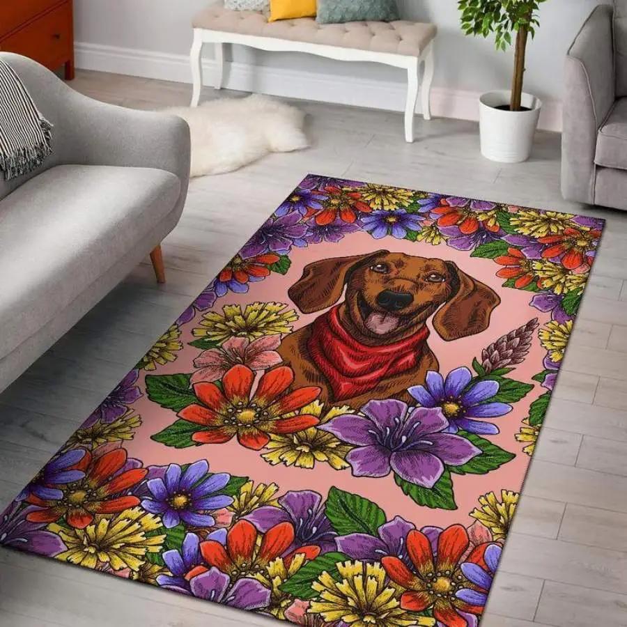 Chihuahua puppy area rug living room rug home decor Rectangle Rug