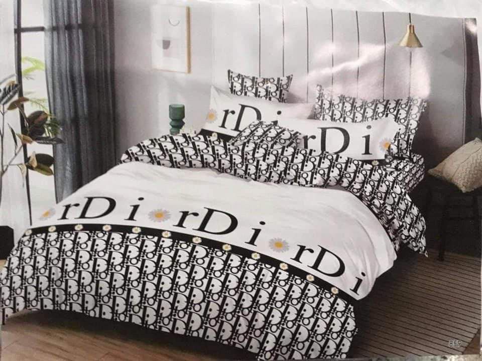 Christian dior logo type 211 Bedding Sets home decor bed linen sheets luxury ideas premium fashion brand bedspread hyperbeast Bedroom blankets duvet covers bedclothes