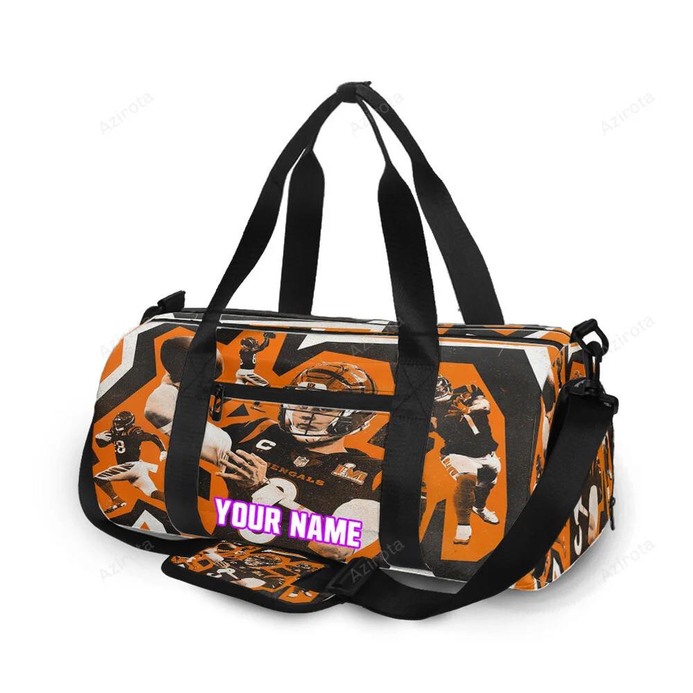 Cincinnati bengals team v5 personalized name travel bag gym bag 876 Travel Bag