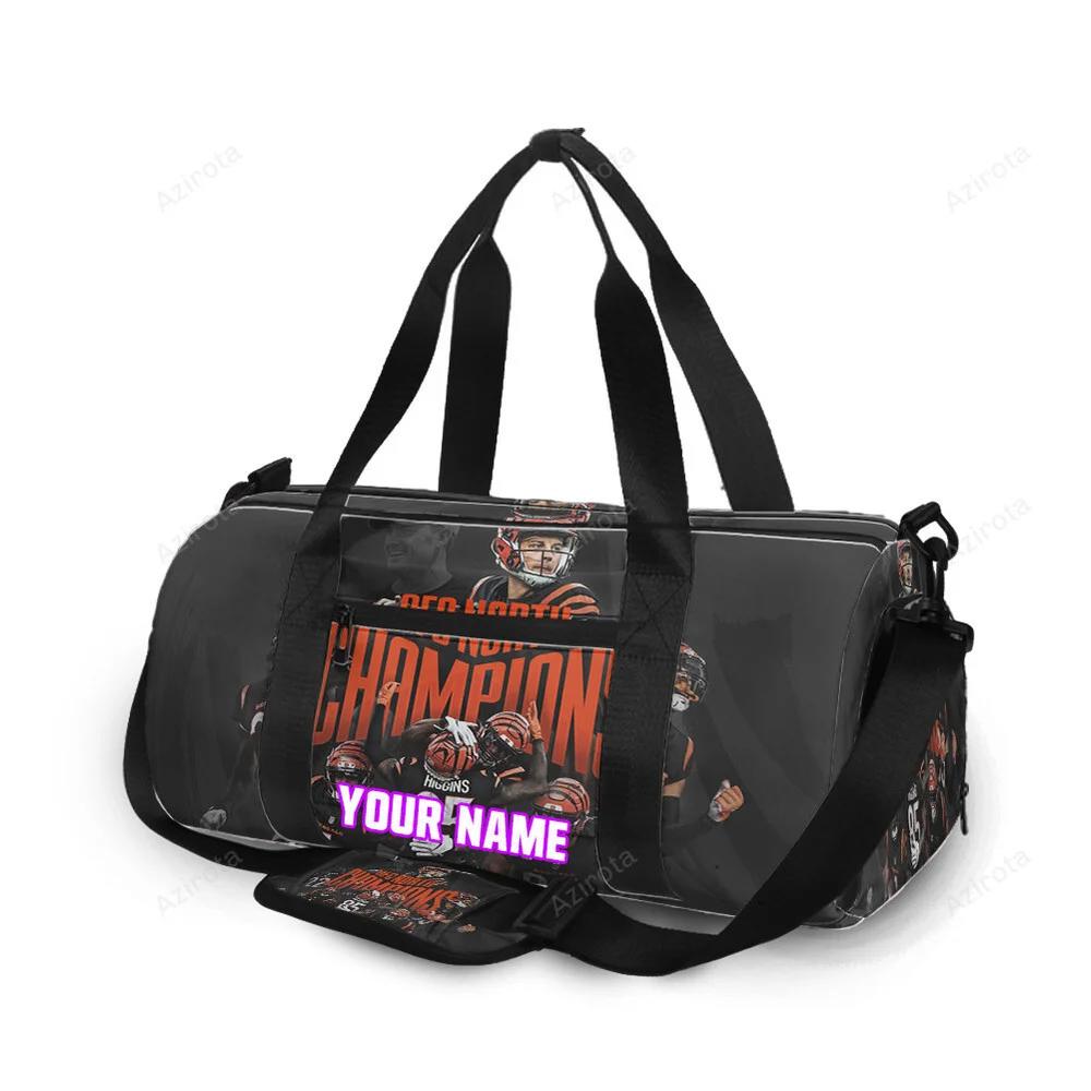 Cincinnati bengals team v7 personalized name travel bag gym bag 1408 Travel Bag