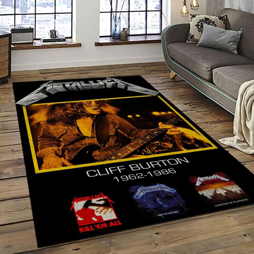 Cliff burton rapper hiphop music retangle carpet area rug home decor best gift for fan and friends cb15 Rectangle Rug