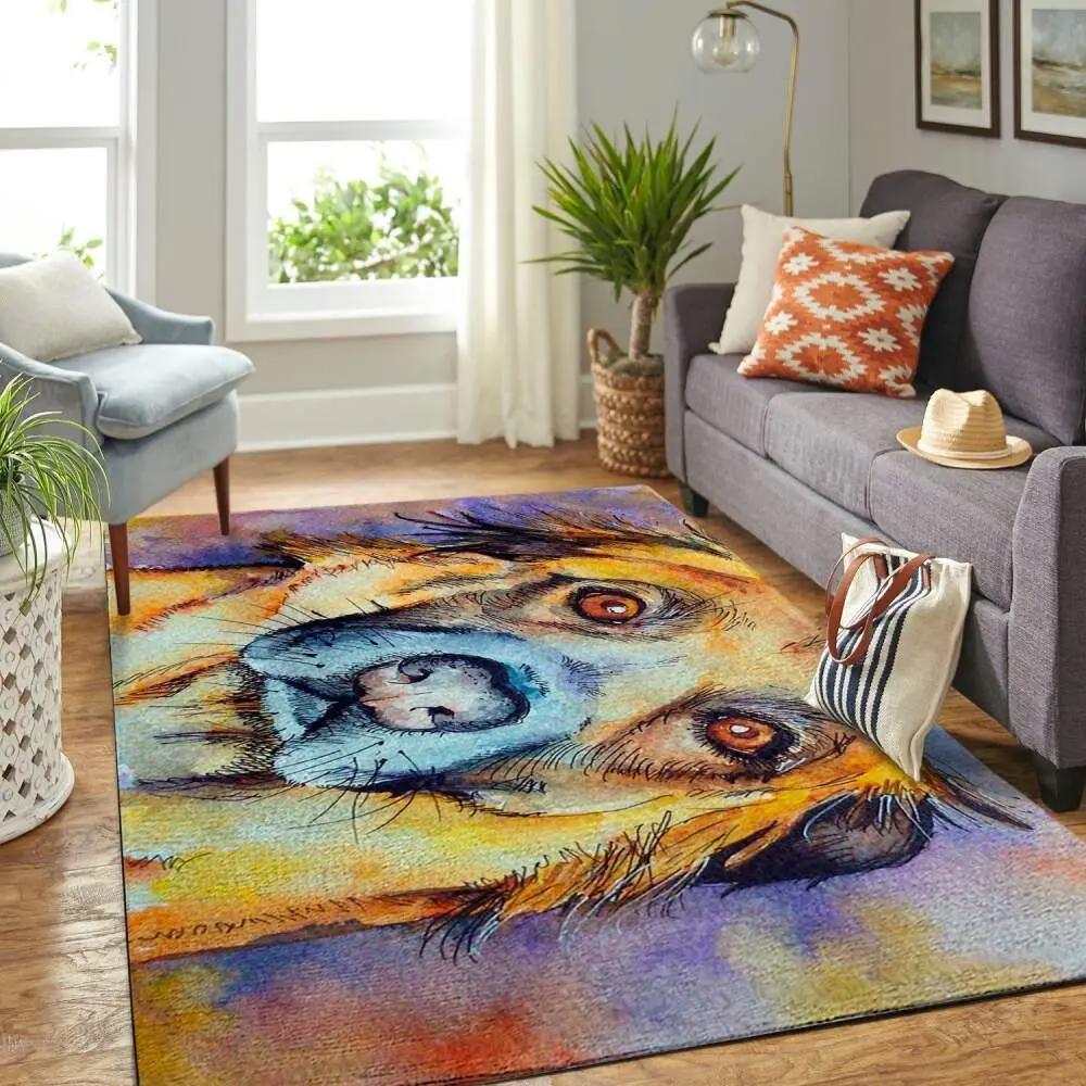Colorful dog area rug dog lover cd190827 ofd area rug living room carpet rug regtangle carpet floor decor home decor Rectangle Rug