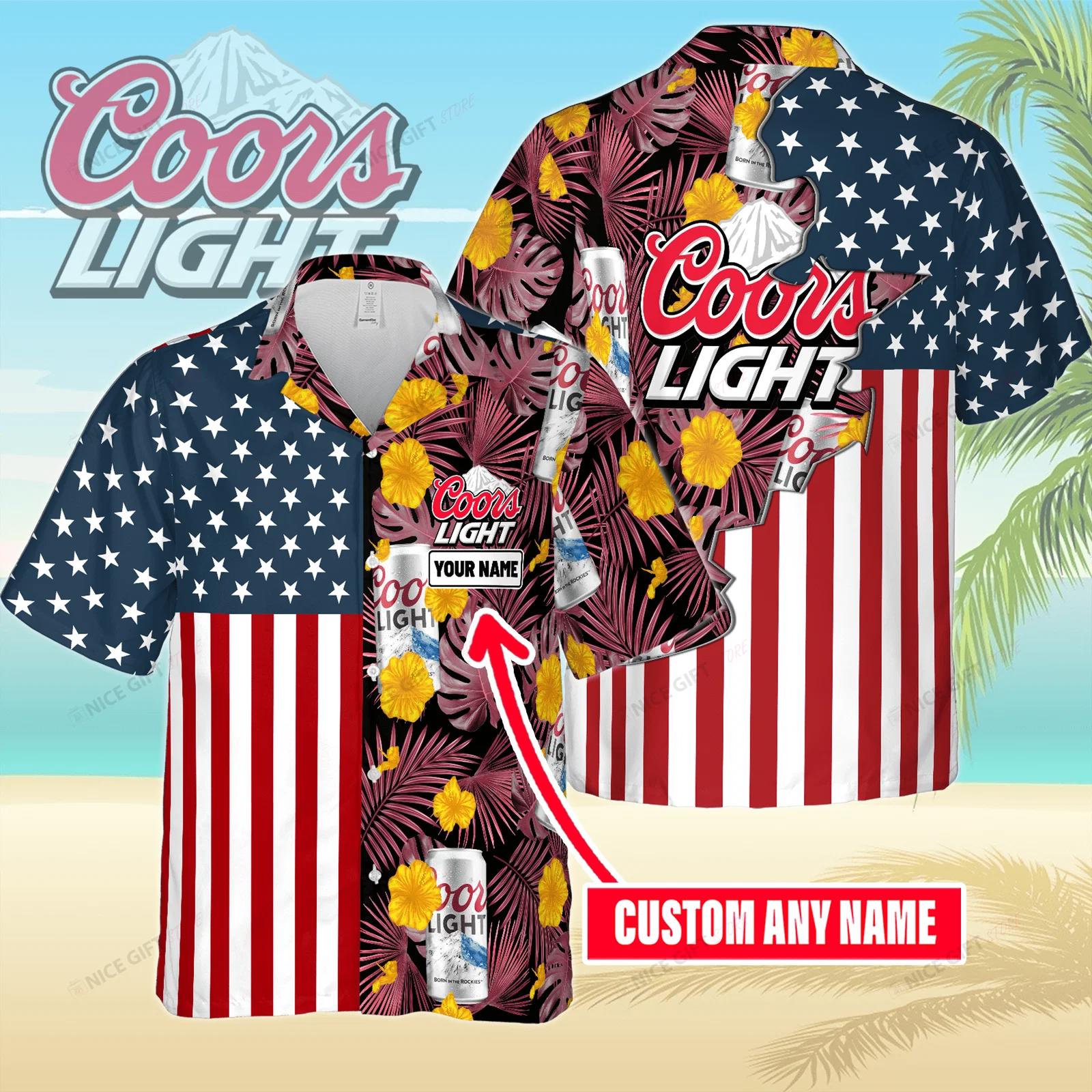 Coors light custom name hawaiian shirt for men and women Hawaii Shirt