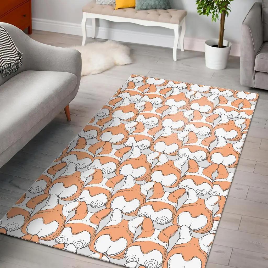 Corgi dog – animal pattern area rug living room rug home decor 190911 Rectangle Rug