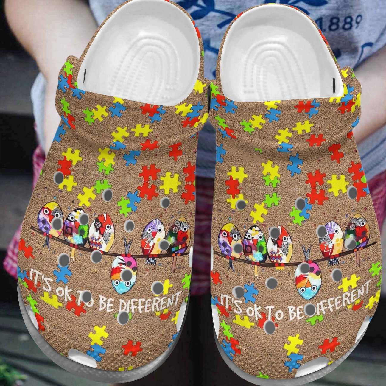 Crocs outfit - autism awareness crocs it is oke to be different crocband clog shoes for men women - 73 Crocs Outfit