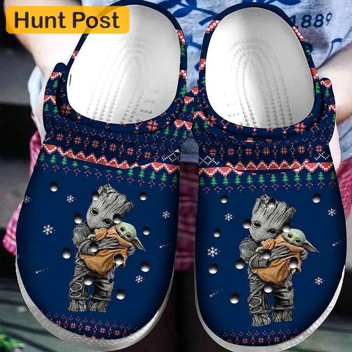Crocs outfit - baby yoda and groot ugly pattern christmas crocs crocband clog shoes for men women - 156 Crocs Outfit