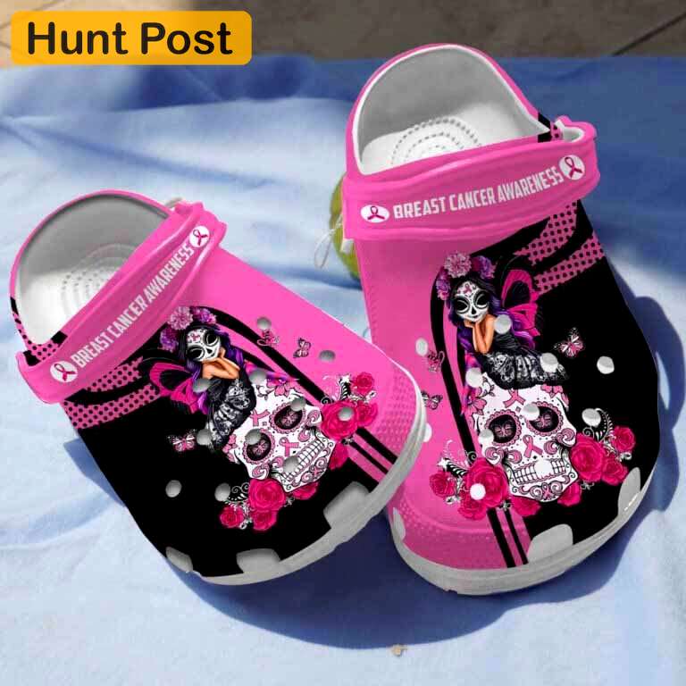 Crocs outfit - butterfly girl breast cancer awareness crocs clogs crocband shoes - 345 Crocs Outfit