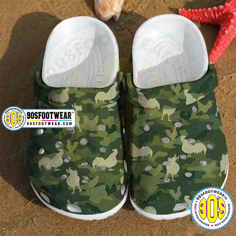 Crocs outfit - camo crocs chicken funny farm camouflage color clog shoes - 349 Crocs Outfit