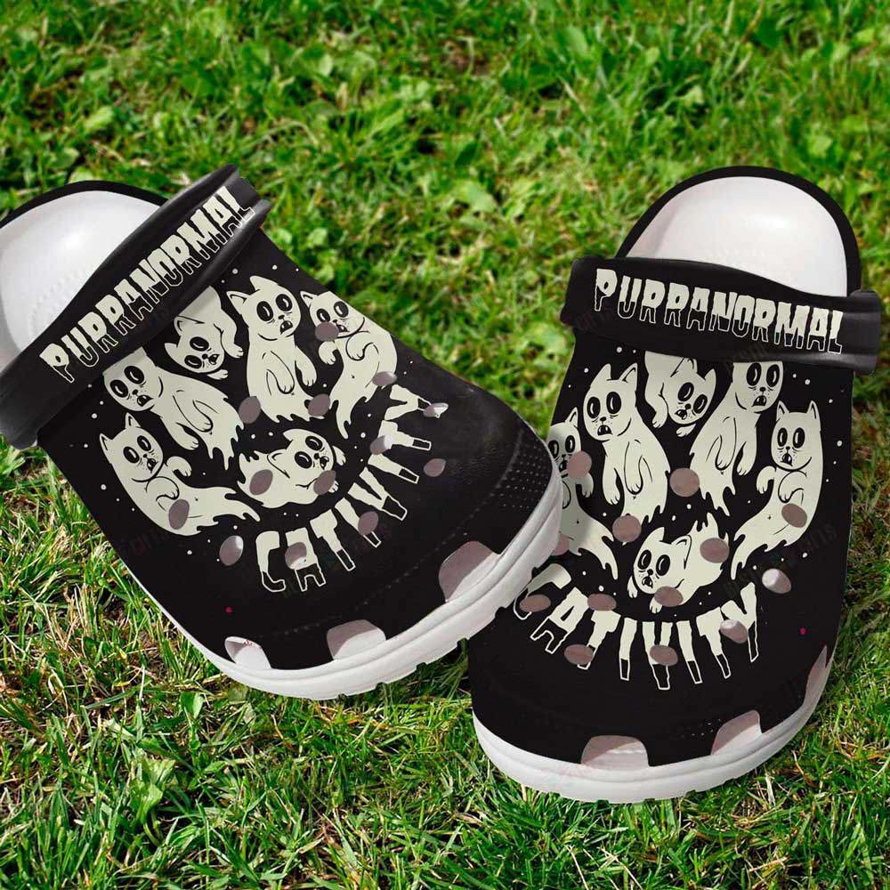 Crocs outfit - cute boo cat purranormal cativity halloween crocs crocband clogs shoes - 518 Crocs Outfit