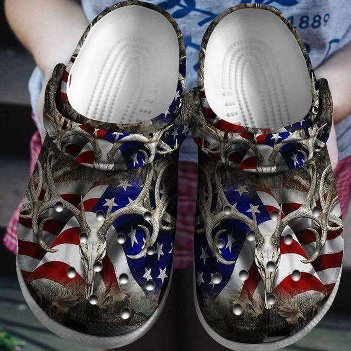 Crocs outfit - deer hunter america flag crocs crocband clog shoes - 554 Crocs Outfit