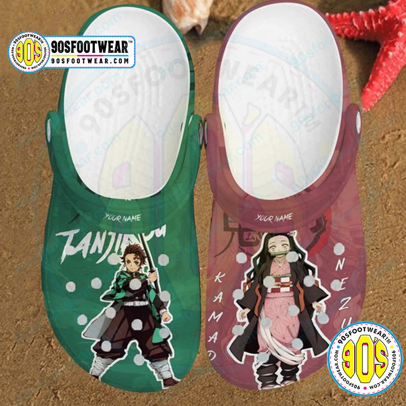 Crocs outfit - demon slayer personalized crocs tanjiro and nezuko demon slayer anime clog shoes - 583 Crocs Outfit