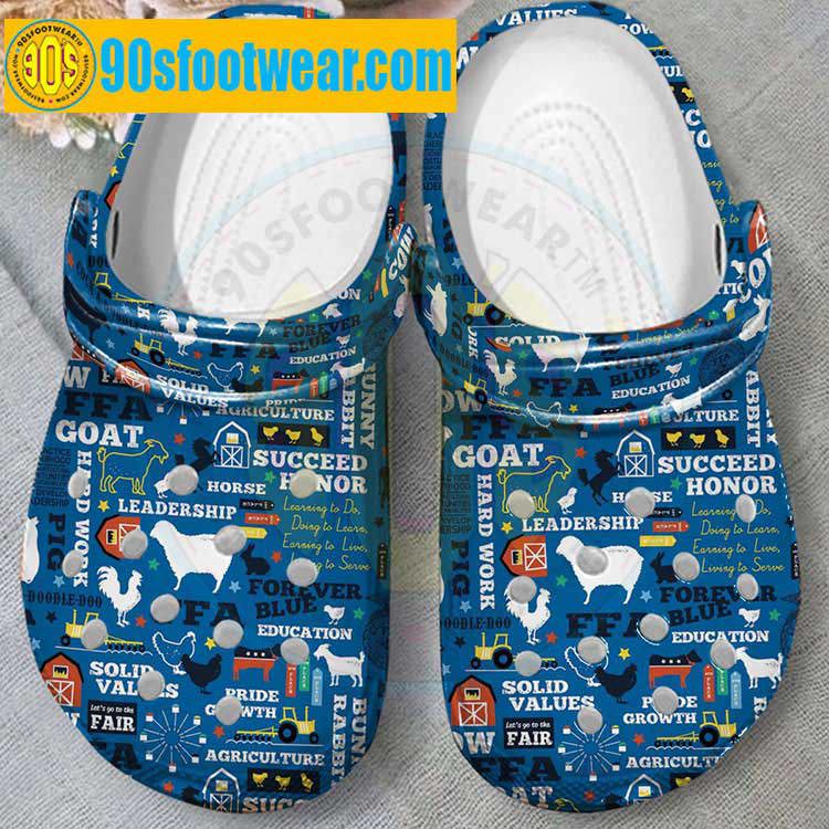 Crocs outfit - ffa crocs – agriculture ffa blue custom classic clog - 686 Crocs Outfit