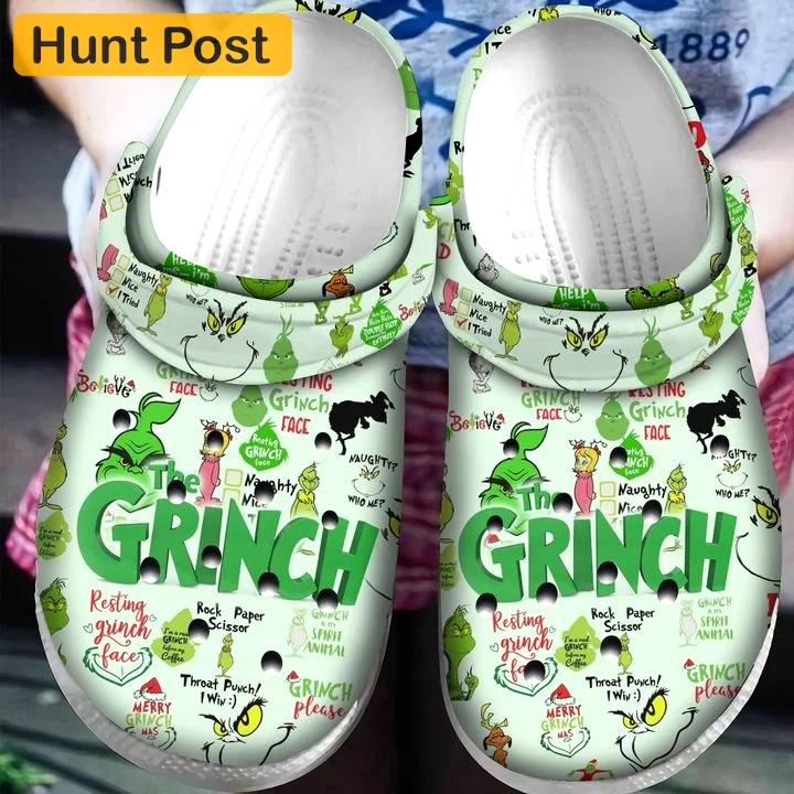 Crocs outfit - grinch pattern christmas crocs crocband clog shoes for men women - 795 Crocs Outfit