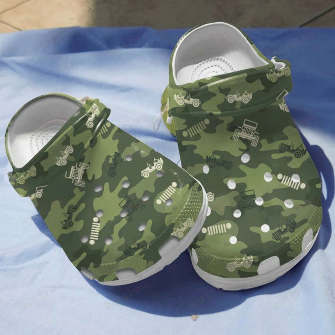 Crocs outfit - jeeps offroader camo army crocs clogs crocband shoes - 1331 Crocs Outfit