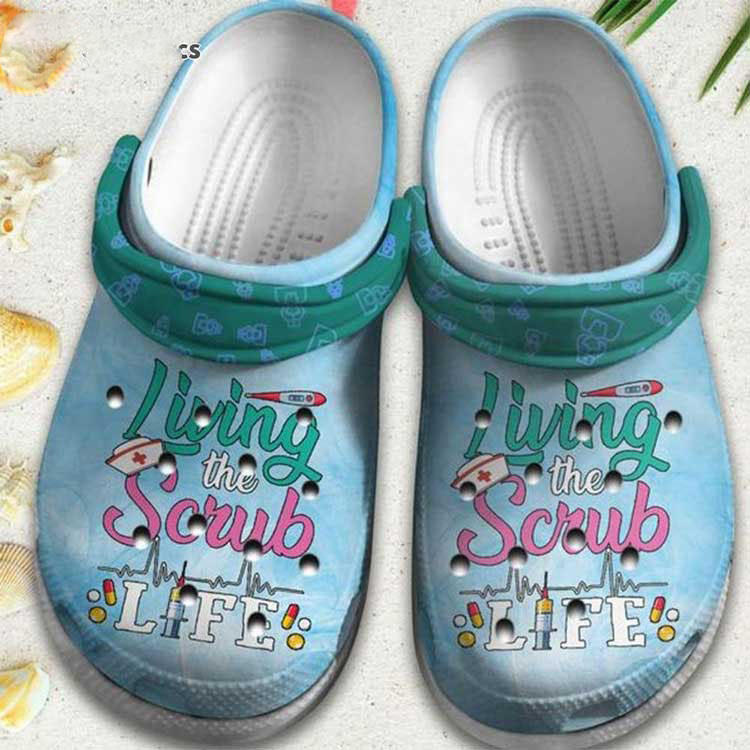 Crocs outfit - living the scrub life beautiful nurse life inspiration nurse crocs clog shoes - 1366 Crocs Outfit
