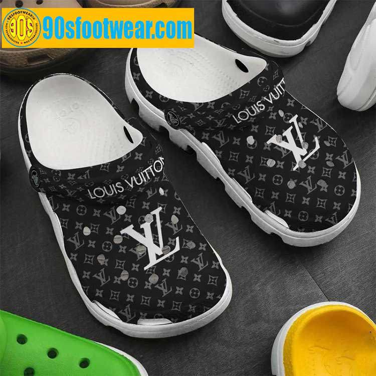 Crocs outfit - lv crocs – louis vuitton black custom classic clog - 1383 Crocs Outfit