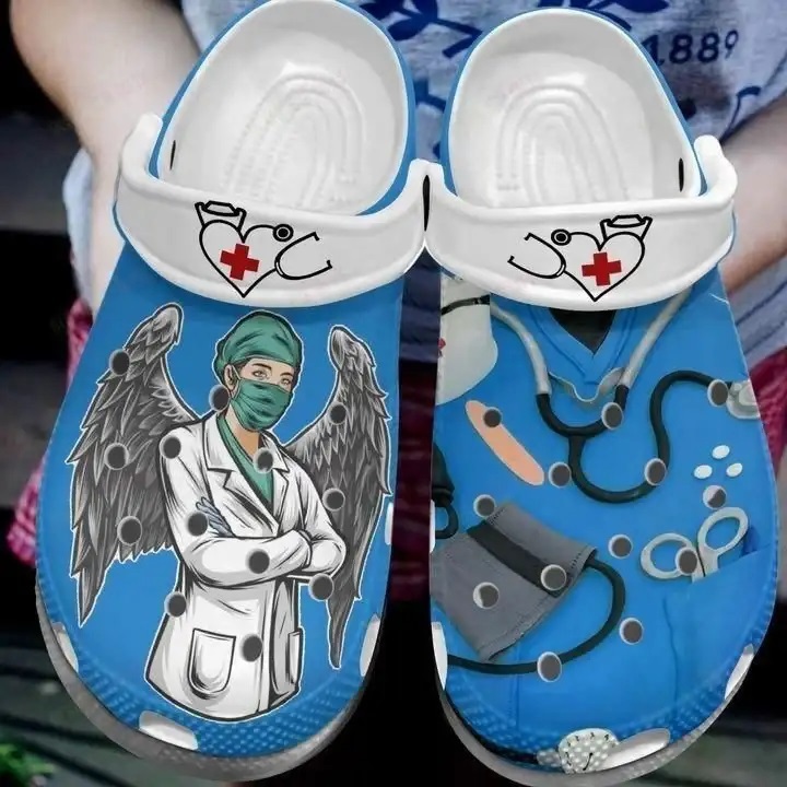 Crocs outfit - nurse angel wings crocs crocband clog shoes for men women - 1519 Crocs Outfit