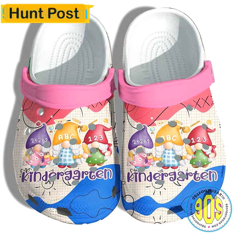 Crocs outfit - personalized crocs for teachers – gnomes kindergarten clogs - 1671 Crocs Outfit