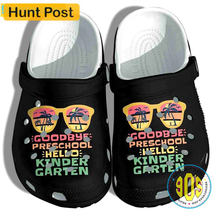 Crocs outfit - personalized crocs for teachers – goodbye preschool hello kindergarten clogs - 1672 Crocs Outfit