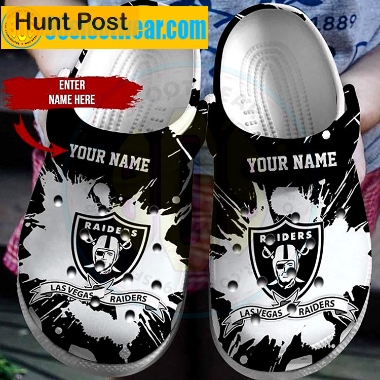 Crocs outfit - personalized raider crocs tide dye las vegas raiders football team custom classic clog - 1823 Crocs Outfit