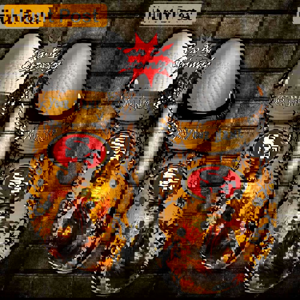 Crocs outfit - personalized sf 49ers halloween light nightmare before christmas crocs clogs crocband shoes - 1828 Crocs Outfit