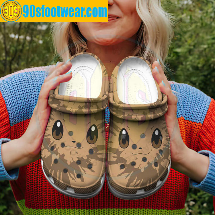 Crocs outfit - pokemon crocs – eevee face tie dye crocs classic custom clog - 1888 Crocs Outfit