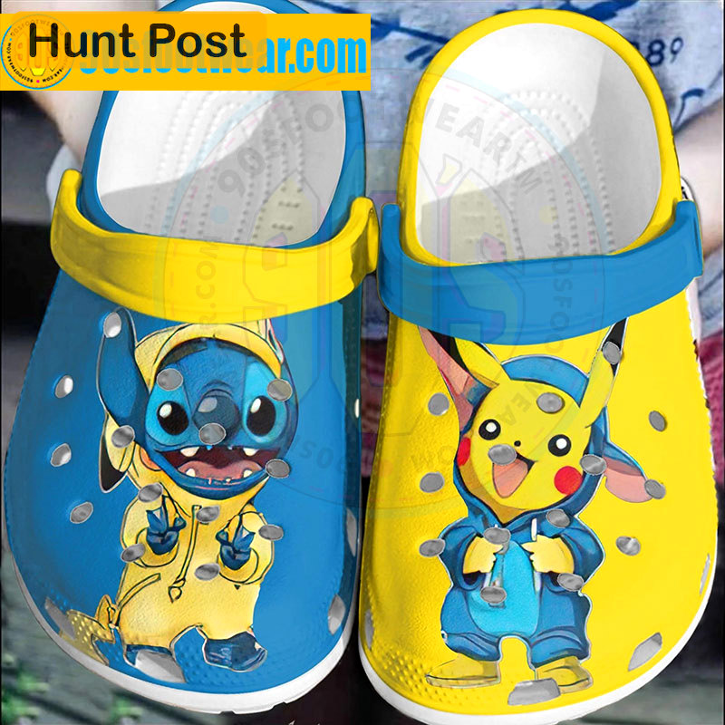 Crocs outfit - pokemon halloween crocs stitch and pikachu pokemon costume classic clogs - 1911 Crocs Outfit