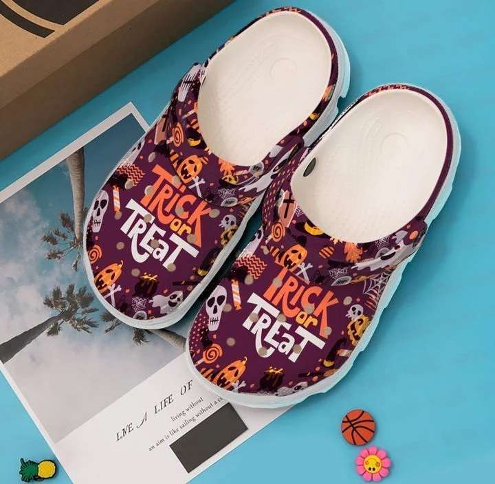 Crocs outfit - trick or treat theme pattern halloween crocs crocband clogs shoes - 2229 Crocs Outfit