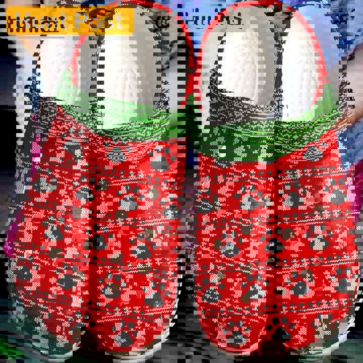 Crocs outfit - vet tech christmas paws ugly pattern crocs crocband clog shoes for men women - 2248 Crocs Outfit