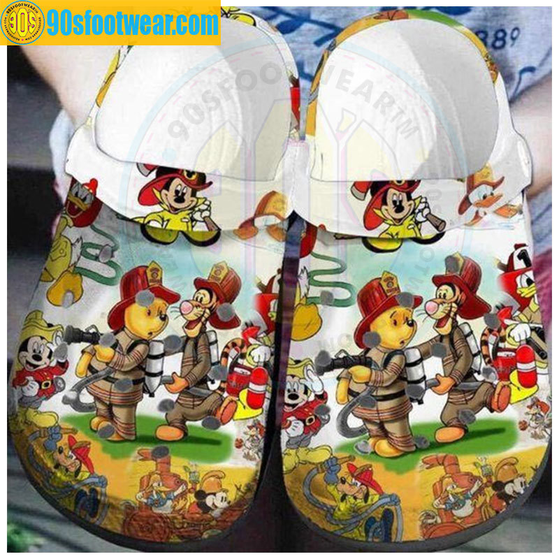 Crocs outfit - winnie the pooh crocs pooh firefighter disney classic clog shoes - 2278 Crocs Outfit
