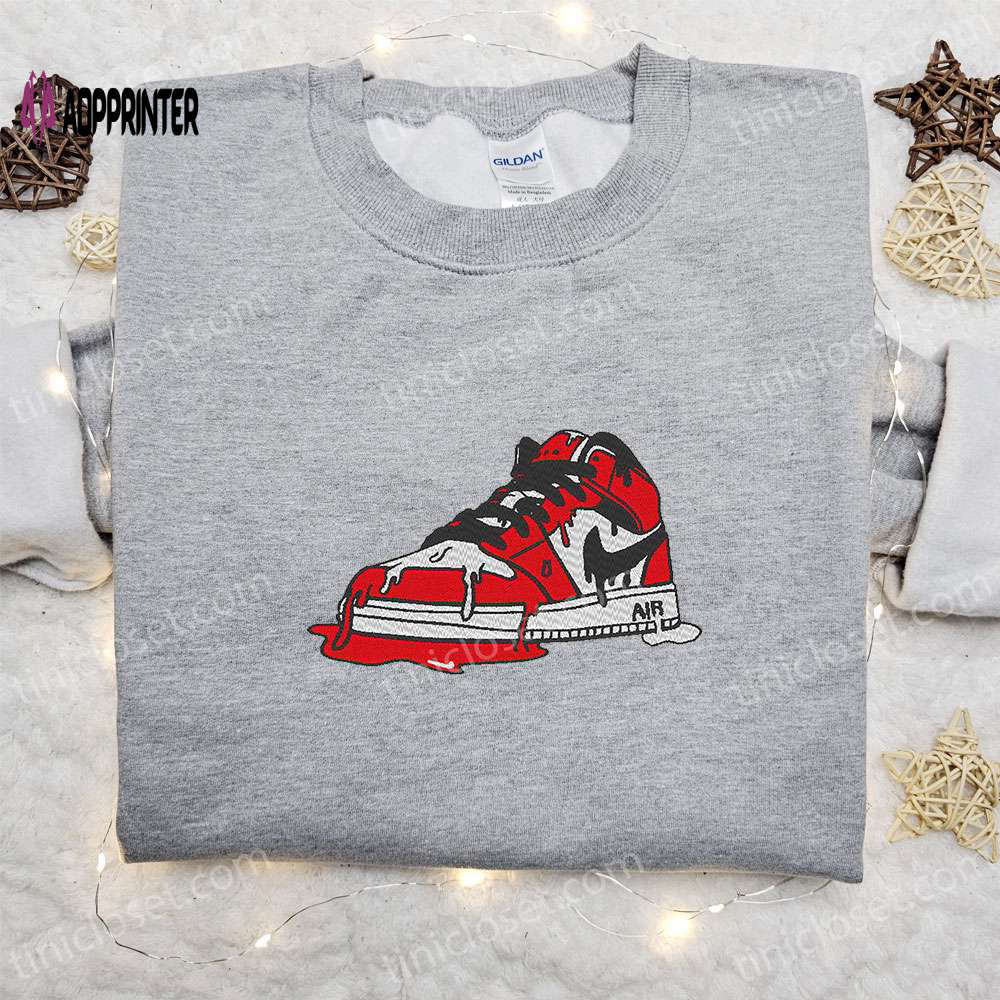 Custom air jordan 1 x nike embroidered shirt: best birthday gift ideas Embroidered Shirt