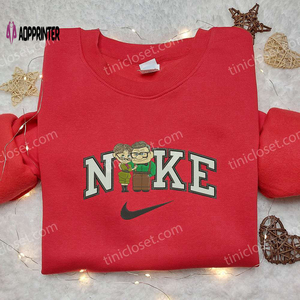 Custom nike embroidered shirt: ellie and carl s x up design Embroidered Shirt