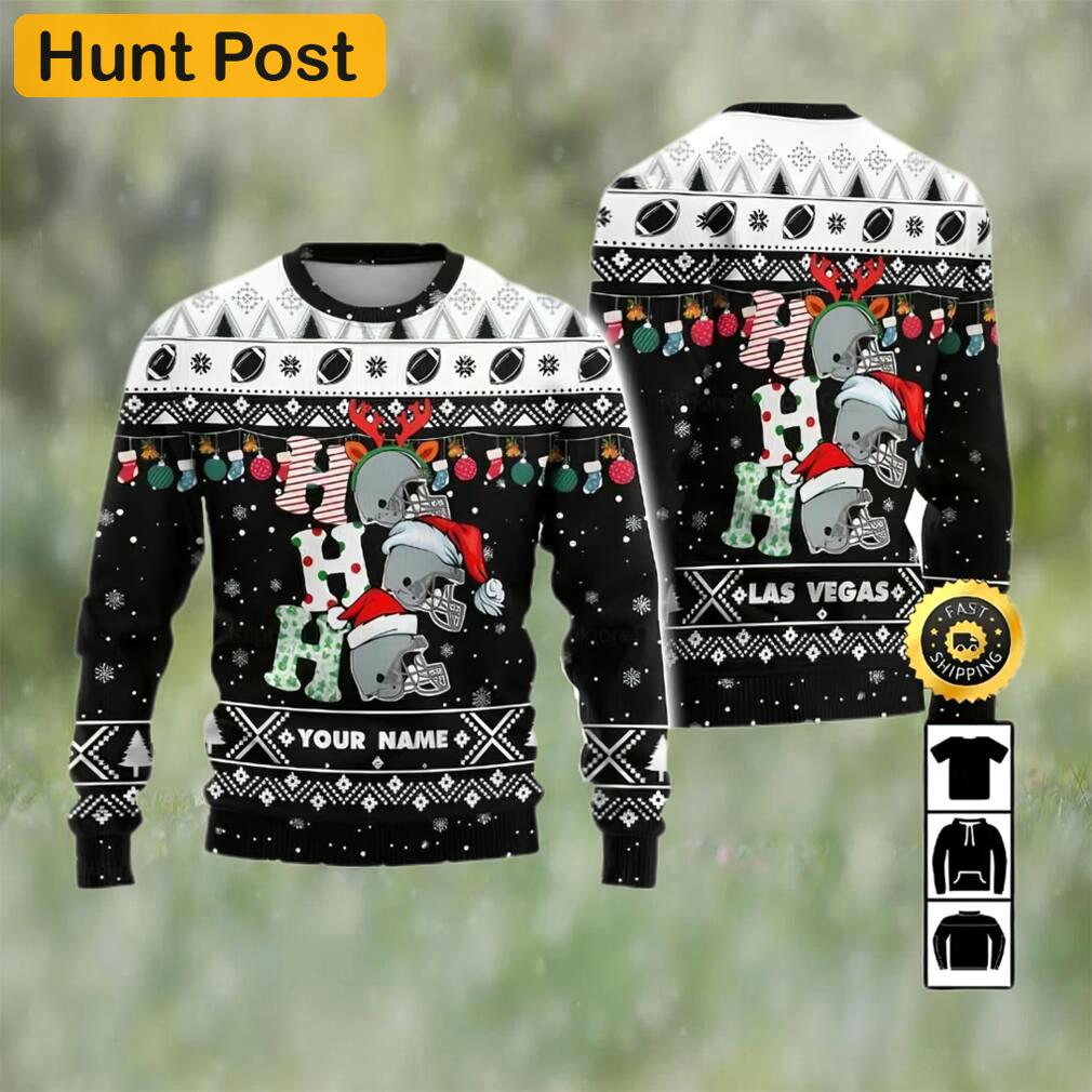 Customized las vegas raiders ugly christmas sweater, faux wool sweater, national football league, gifts for fans football nfl, football 3d ugly sweater, merry xmas ? prinvity Christmas Ugly Sweater