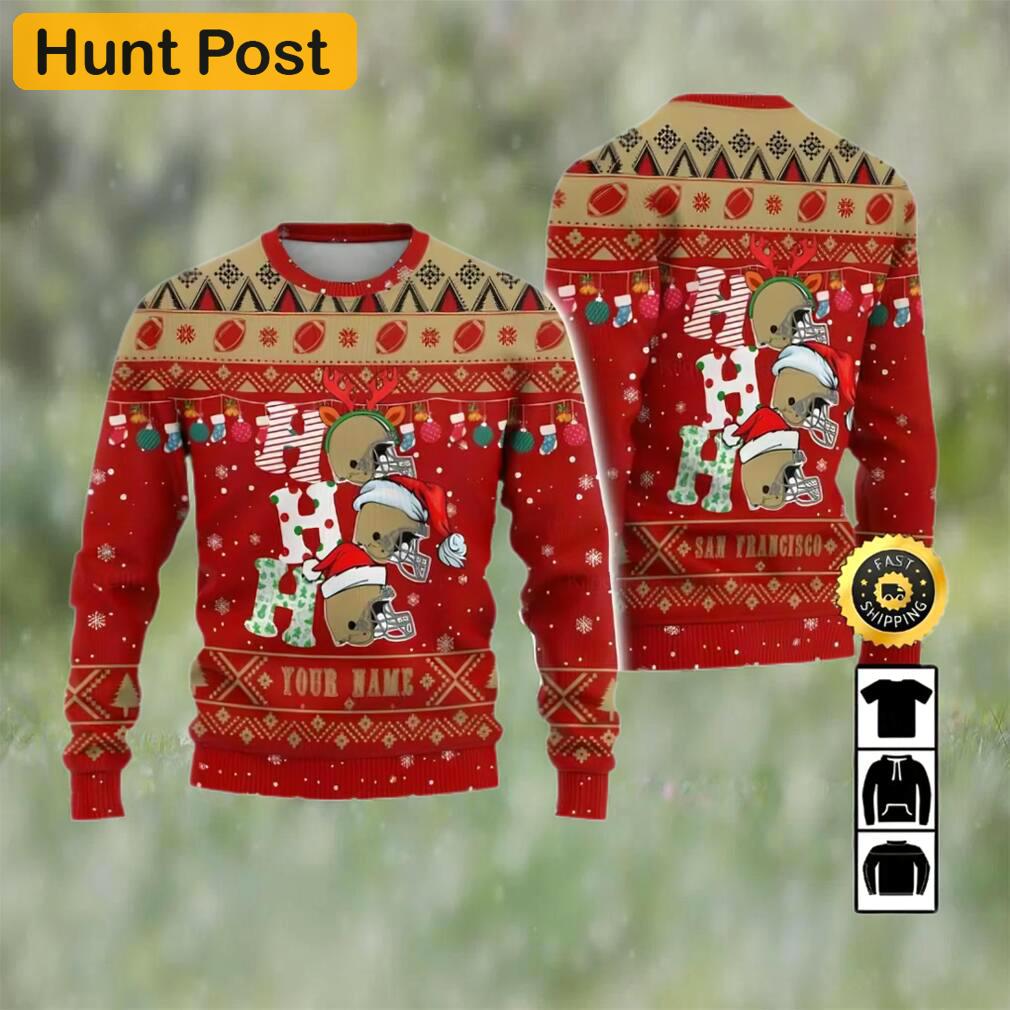 Customized san francisco 49ers ugly christmas sweater, faux wool sweater, national football league, gifts for fans football nfl, football 3d ugly sweater ? prinvity Christmas Ugly Sweater