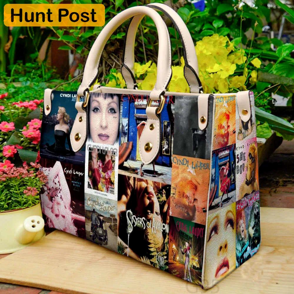 Cyndi lauper leather handbag gift for women 4709 Women Leather Hand Bag