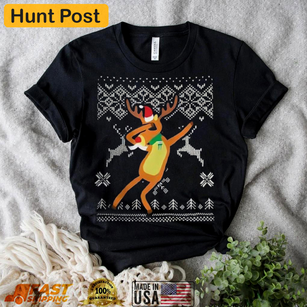 Dabbing reindeer ugly t shirt christmas gift Christmas Ugly Sweater