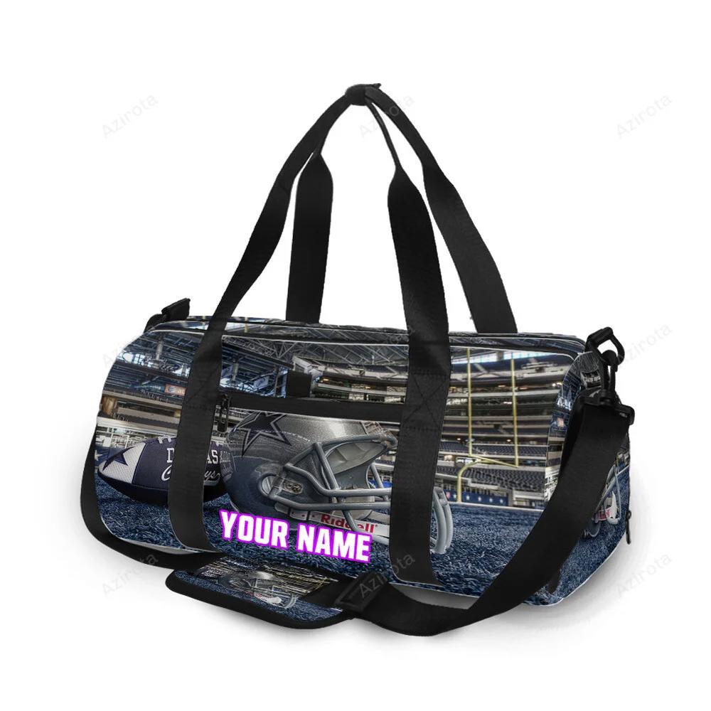 Dallas cowboys helmet on the glass personalized name travel bag gym bag 1882 Travel Bag