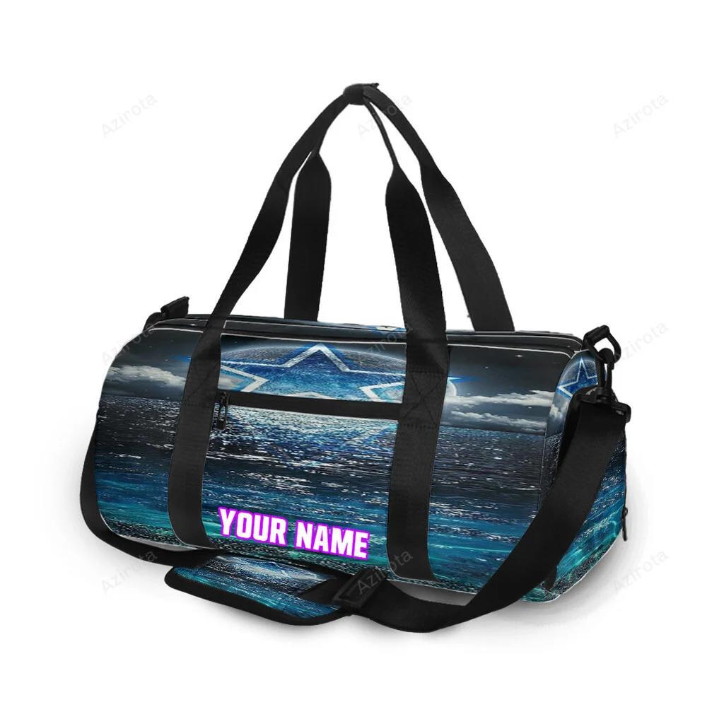 Dallas cowsboys star moon sea personalized name travel bag gym bag 958 Travel Bag