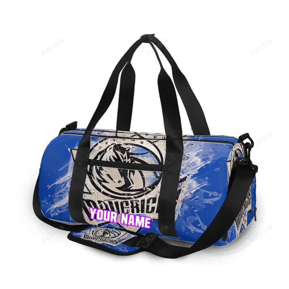 Dallas mavericks logo art 4 personalized name travel bag gym bag 2033 Travel Bag