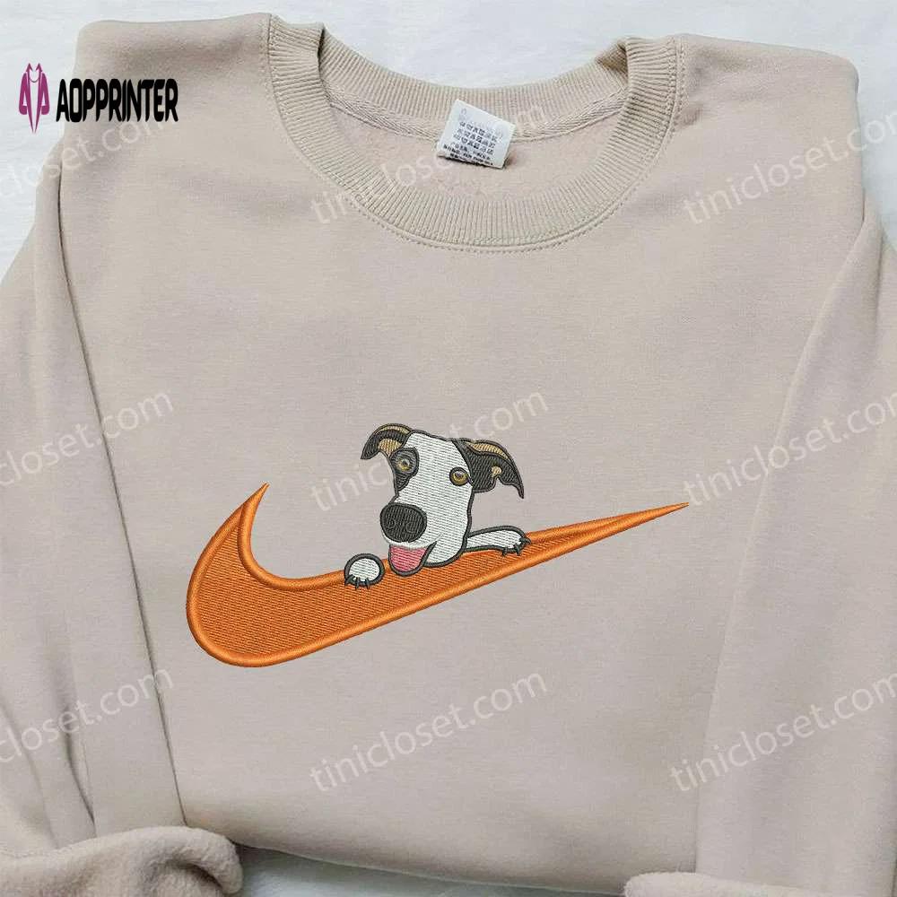 Dalmatian x nike embroidered shirt: unique animal design customizable nike tee Embroidered Shirt
