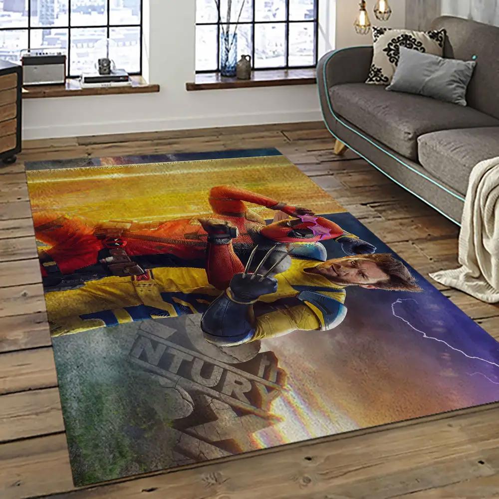 Deadpool marvel movie retangle carpet area rug home decor best gift for fan and friends dp1 Rectangle Rug