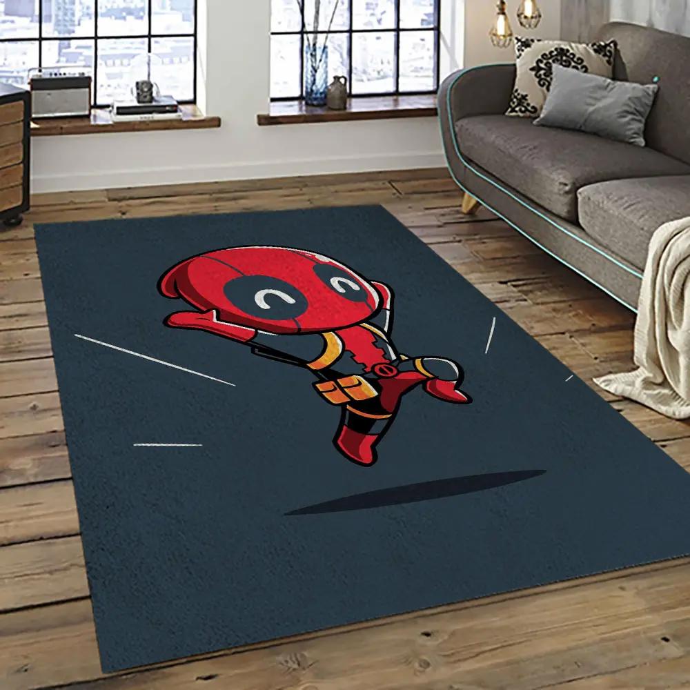 Deadpool marvel movie retangle carpet area rug home decor best gift for fan and friends dp39 Rectangle Rug