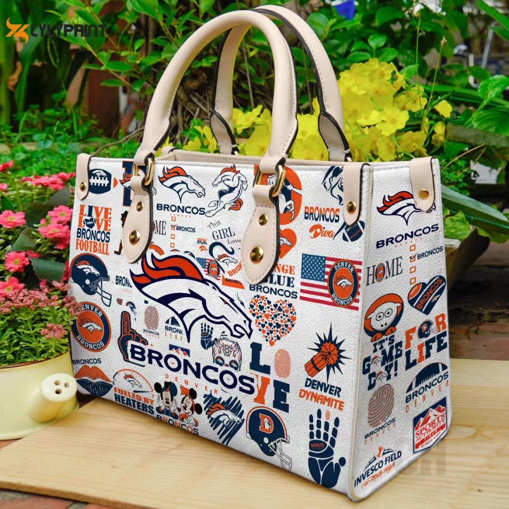 Denver broncos lover leather handbag – perfect women s day gift for nfl fans 302 Women Leather Hand Bag