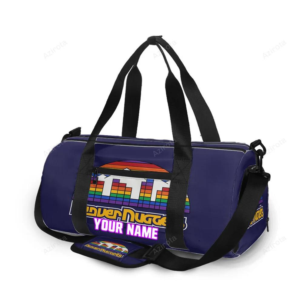 Denver nuggets fullcolor purple personalized name travel bag gym bag 138 Travel Bag
