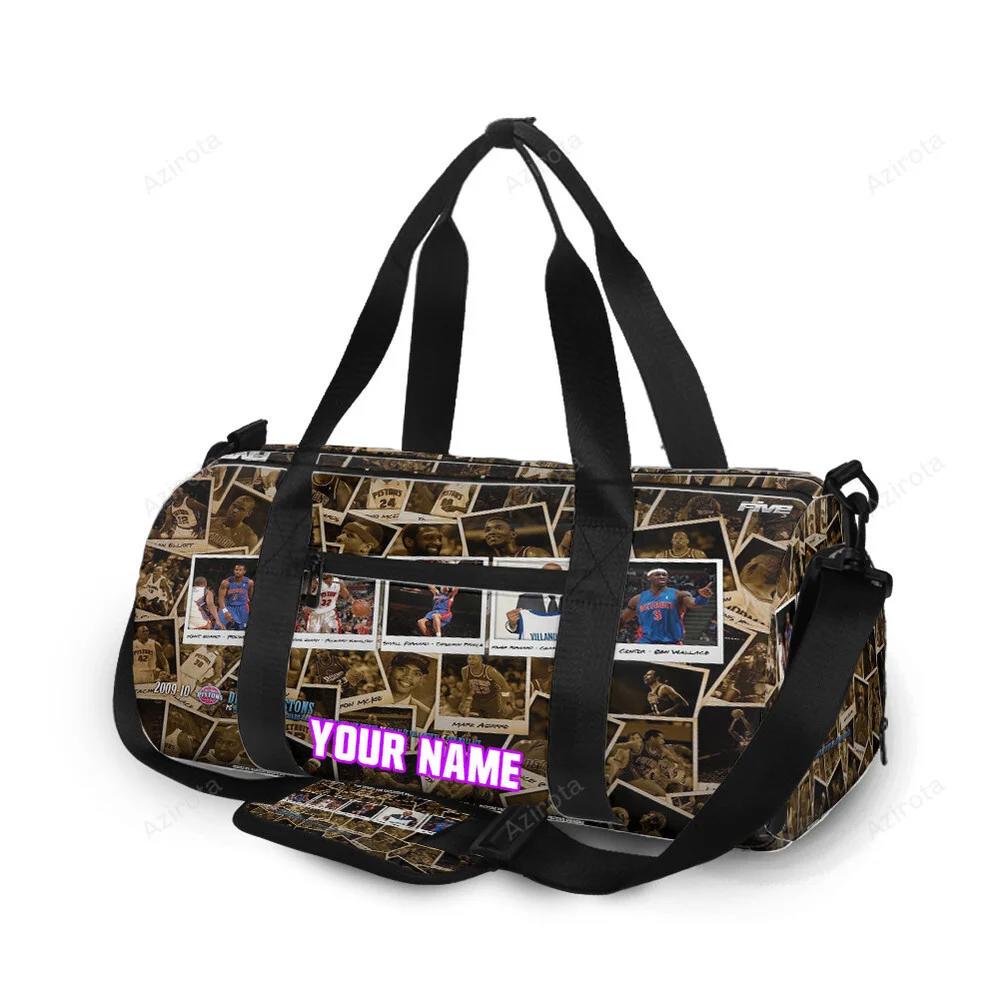 Detroit pistons all players3 personalized name travel bag gym bag 818 Travel Bag