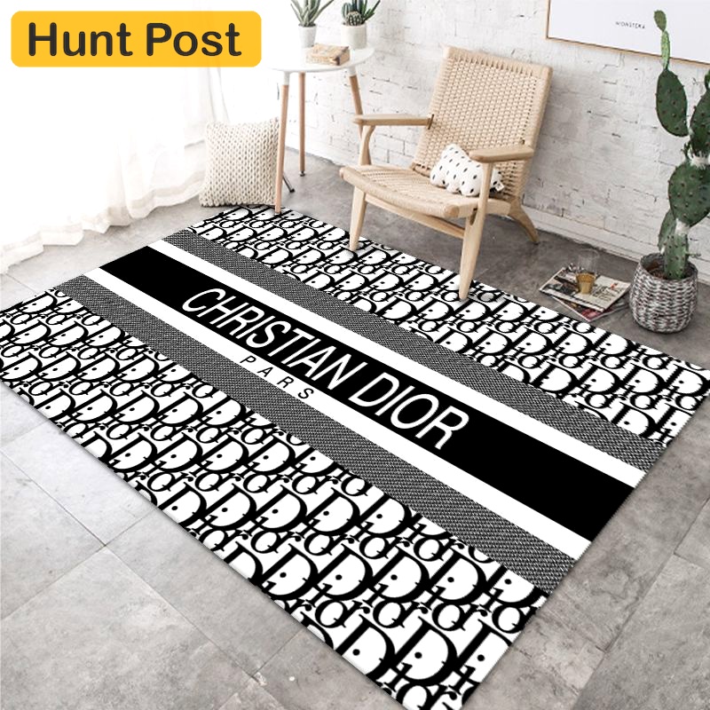 Dior logo type 725. Upgrade Your Living Room with Luxury Home Decor: Area Carpets, Floor Decor, Door Mats, and Hot Gift Items with style a High-End Fashion Brand Rectangle Rug