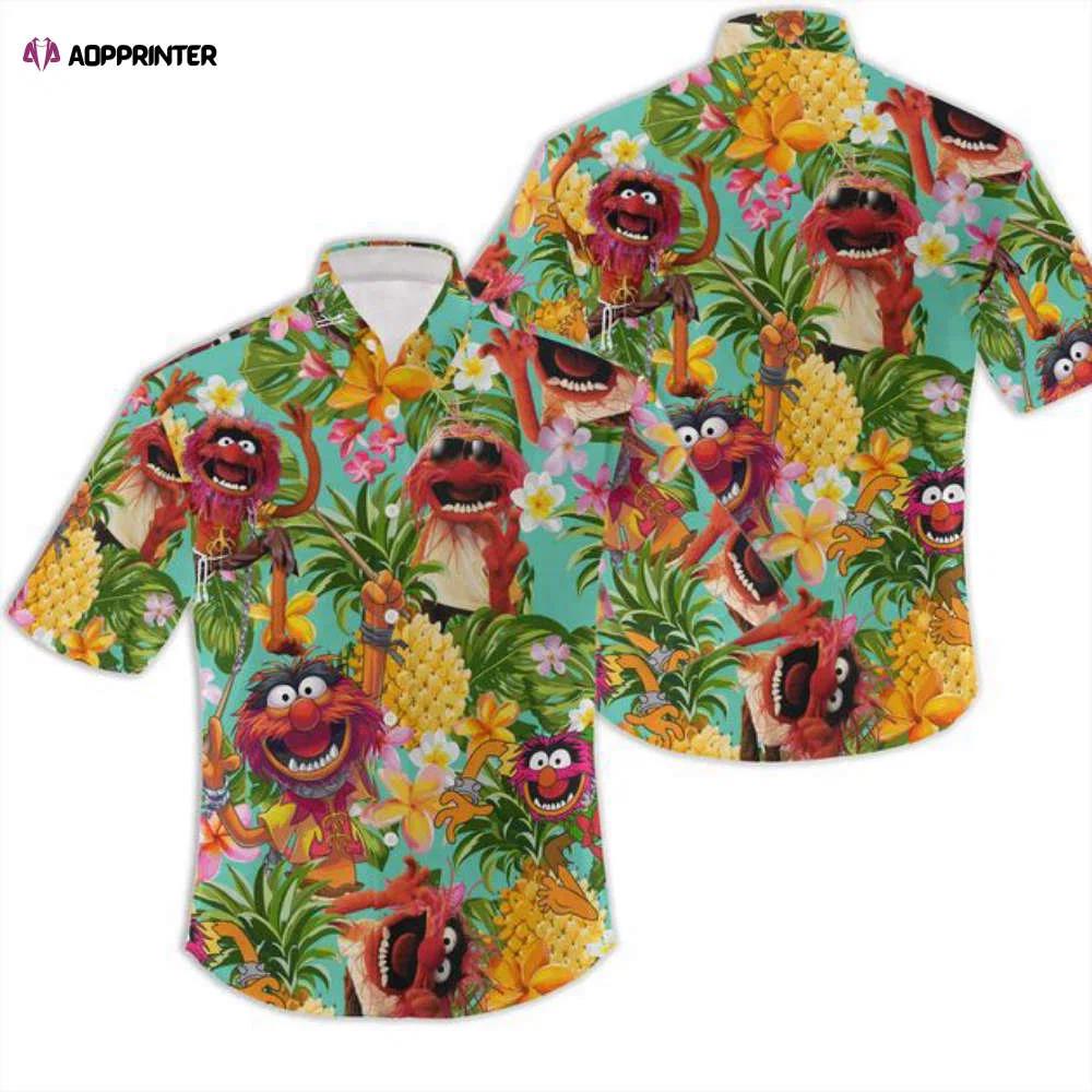 Disney animal muppet pineapple tropical hawaiian shirt Hawaii Shirt