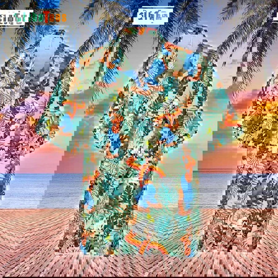 Disney goofy hawaiian shirt Hawaii Shirt Shorts & Flip Flops