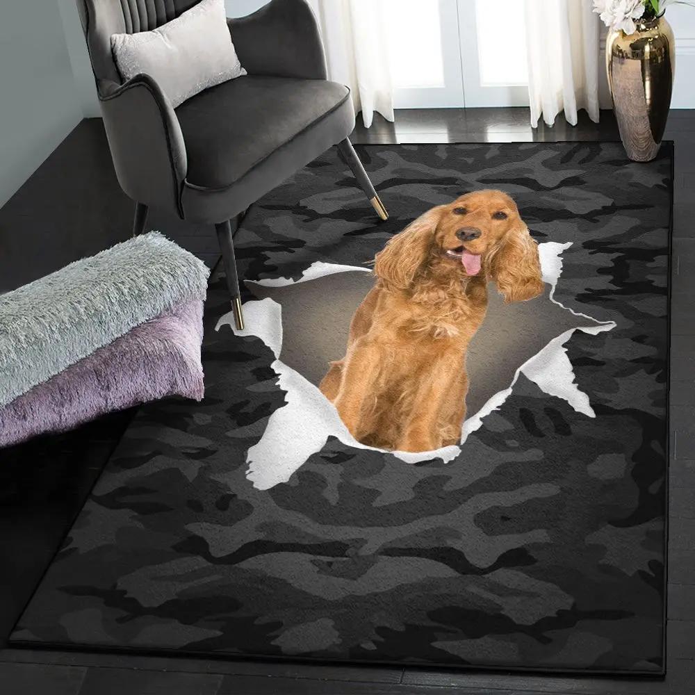 Dog kitchen rugs, cocker spaniel dog gs cl rug Rectangle Rug